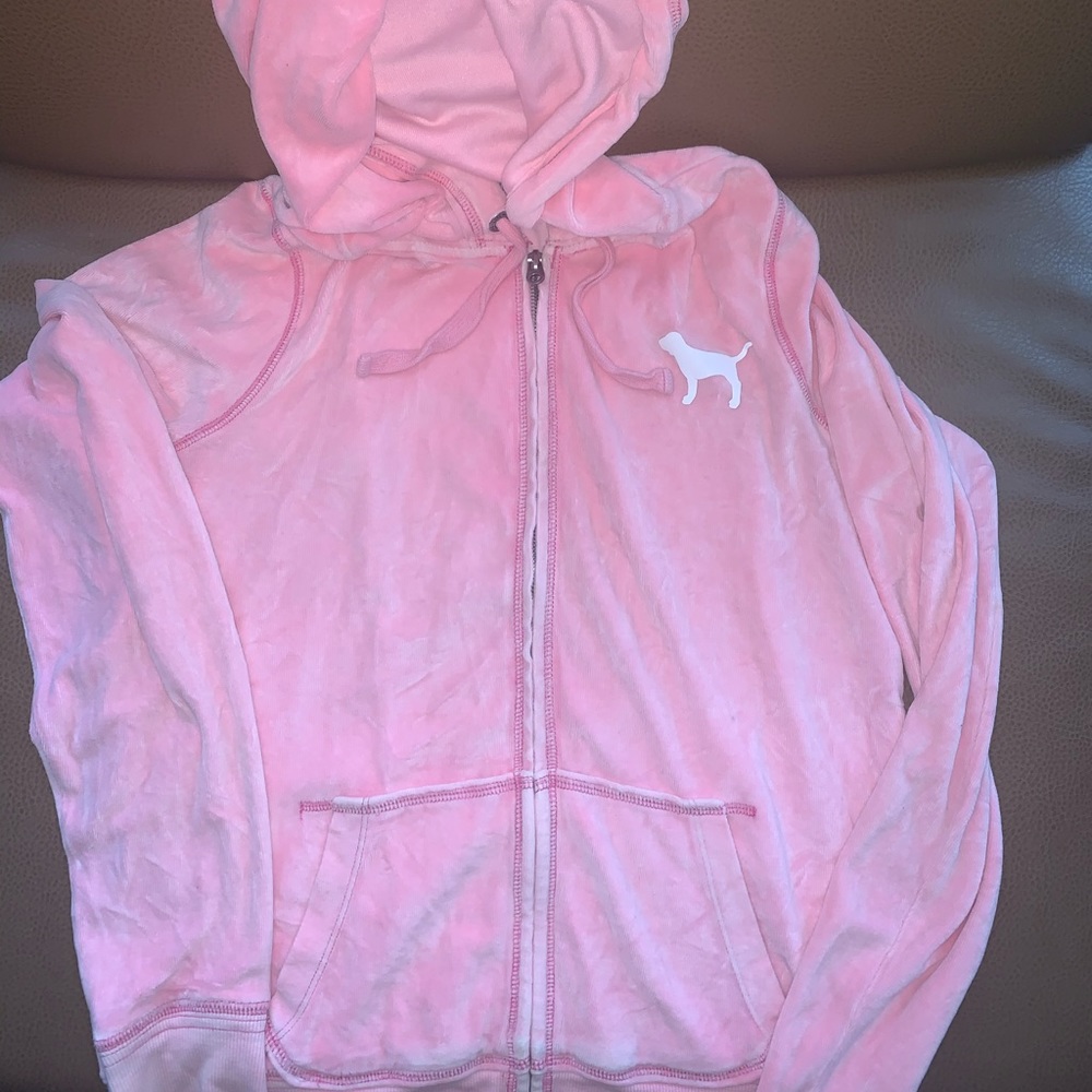 PINK zip up sweatshirt